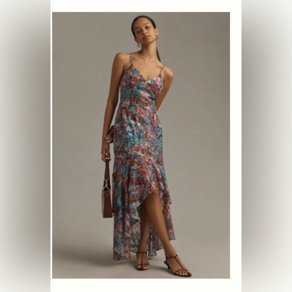 Hutch Royce Sleeveless Slim High-low Maxi Dress